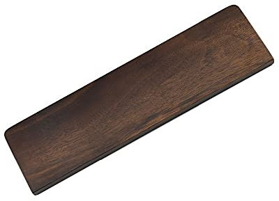 61 Walnut Zebra Yellow Rose Wood Wrist Rests for 60% 61 64 Mechanical Gaming Keyboard Typing Balancing (Walnut)