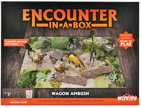 WizKids Hexenmeister Fliesen Begegnung in einer Box Wagon Ambush Brettspiel