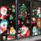 Weihnachtsdeko Fenster - Selbstklebende Fensterbilder in Großer Größe, Winter Deko Sticker, 4 Stück für Kinderzimmer