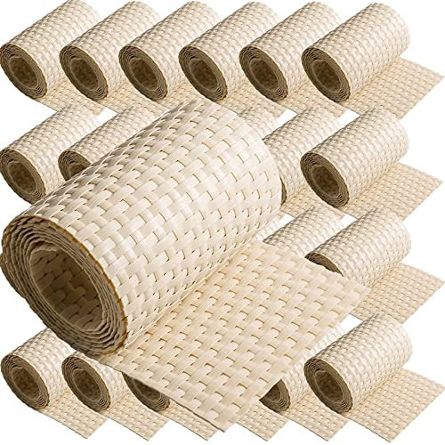 25 x Poly-Rattan Sichtschutzstreifen für Doppelstabzaun Doppelstab Matten Flechtzaun 19|255 cm Creme