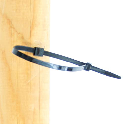 WEIDENPROFI Montagezubehör für Zäune und Pfosten, Kabelbinder (LxB) 36 x 0,8 cm mit Einschlagdübel Ø 6 mm, 10er Set