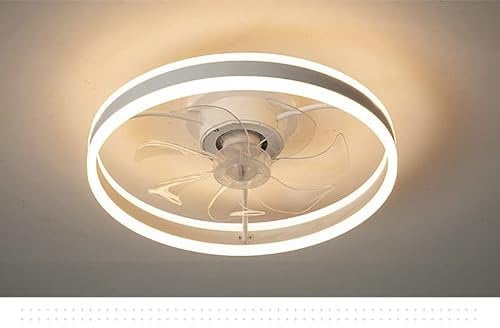 Deckenventilator mit LED Beleuchtung Deckenlampe Ventilator D3305 Ø 50cm 96W mit Fernbedienung Lichtfarbe/Helligkeit einstellbar dimmbar LED Deckenleuchte fan ceiling light (D3305)