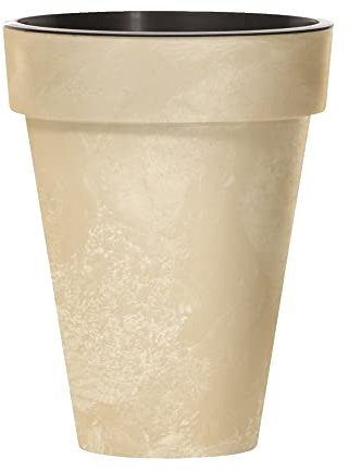 CUBE SLIM BETON EFFECT 12L Topf, mit Tank, Abmessungen (mm) 276x276x349, Farbe Creme
