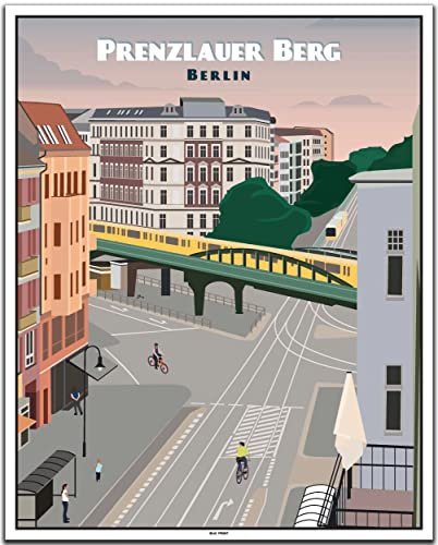 BLN PRINT Prenzlauer Berg: Eberswalder Straße (6) - Vintage Travel Poster