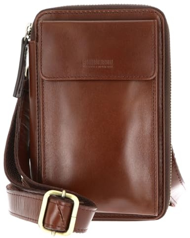 Leonhard Heyden Leder Handytasche Cambridge Handy-Umhängetasche 5279 Rotbraun dunkelbraun