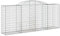 vidaXL Panier de gabions arqué 300x50x120/140 cm Fer galvanisé
