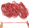 Elastic Bands 52Pcs Rubber Bands 100x5mm Heavy Duty Rubber Bands Natural Strong Elastic Bands for Stationary Stretchable Red Bands for Home School Office Workshop Accessories