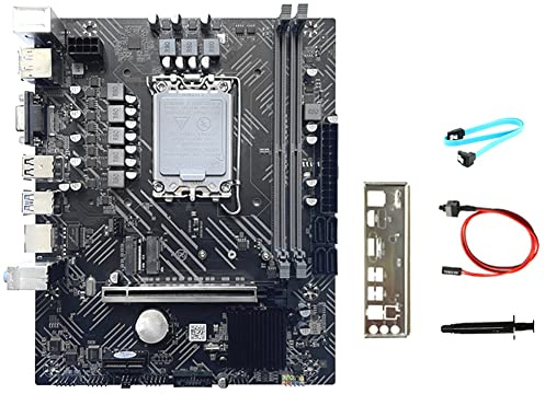 Seprendi H610 Motherboard + -Kabel + thermisches Fett LGA1700 DDR4 PCIE 16X Gigabit LAN für G6900 G7400 I3 12100 I5 12500 12Th CPU