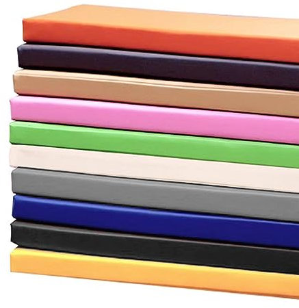 Waigg Kii Wasserdichtes Leder Sitzbankkissen 2/3 Sitzer innen außen,Dickes Leder Gartenbank Sitzkissen Pad für Haus/Küche/Schaukel/Terrasse (50x30x5cm,Braun)