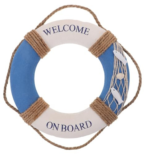 Unomor 1 x Rettungsring aus Schaumstoff, Dekoration, Geschenk, Ornamente, Wandbehang, Rettungsring, nautischer Schaumstoff, Rettungsring, mediterraner Stil, Wanddekoration, Outdoor-Dekoration,