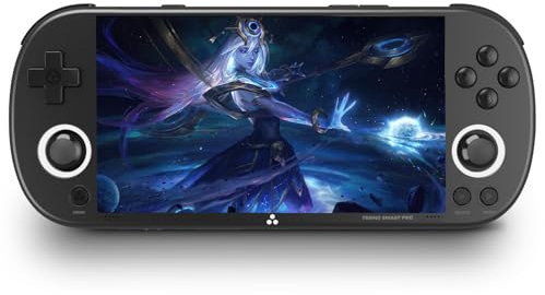 TONGDAO Trimui Smart Pro Consola de juegos portátil de 5 pulgadas, sistema Linux A133P 128G tarjeta SD, compatible con WiFi, multijugador, batalla en línea (negro)