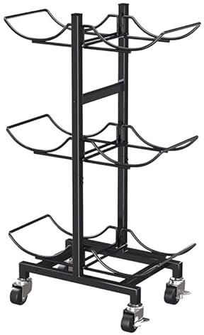 XILYZMO Gallon Water Bottle Holder, 6-Tray Water Jug Rack, Heavy Duty Foldable Water Gallon Holder Jug Stand， With Wheels Carbon Steel Water Bottle Organizer For Home Kitchen