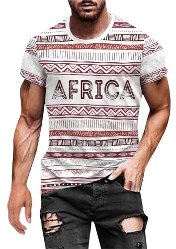 Herren Sommer Mode Casual Baumwolle T-Shirt Kurzarm Shirt Top Bluse Vintage Kleidung Herren Gym Shirt Herren Tshirt Herren Tshirt Herren Mode (240428E-Pink, L)