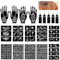 Henna Tattoo Kits 5 Tinte 14 Tattoo Schablonen, Temporäre TäTowierung Kit, Henna Schablone Aufkleber Glitzer AirBrush Tattoo für Frauen Mädchen DIY Gefälschte Tattoos