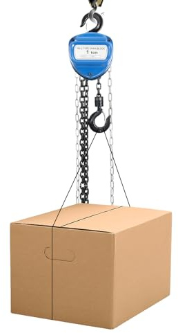 Flaschenzug,Kettenzug 1000Kg Profi Kettenflaschenzug 4 Meter Kettenzug Flaschenzug Hebezug Handkran Handkettenzüge zum Heben und Ziehen