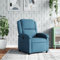 Willood Relaxsessel Blau Samt,Wohnzimmer relaxsessel,Massage Sessel,Relax Chair,Elektrischer Massagestuhl