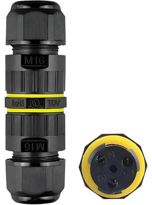 kabelverbinder wasserdicht, 2 und 3 Drähte, kabel verbinder wasserdicht IP68, wasserdicht, Außeneinsatz, Kabelanschluss, elektrische Anschlussdose für Kabel Ø 3,5 bis 8 mm (1 Pcs)