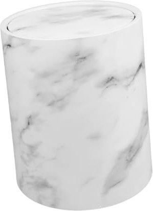 OKUMEYR Swing Lid Double Plastic Trash Can Garbage Bin for Kitchen Bathroom Office Living