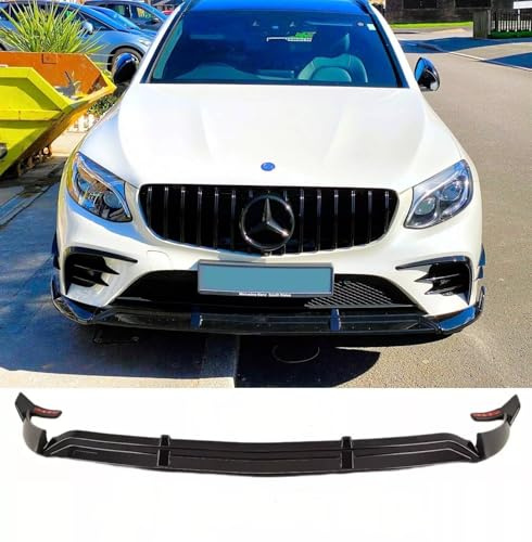 For Auto Perfectionists UK Front Spoiler Lip Compatible With Mercedes GLC Class AMG X253 C253 2015-2018 B Style ABS Carbon Fibre