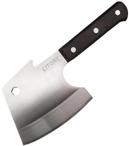 Kitory Kitchen Knife 6 Inch Full Tang Hand Forged Chef's Knife High Carbon Stainless Steel Cooking Knife with Ergonomic Handle
