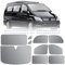 MaxEarn 8-teiliges Thermo-Rollo-Set für Vito II W639/Viano SWB L2 2003–2014, Fenster-Frontscheibenabdeckung, Sonnenblenden-Wickel-Set, Sommer-UV-Sonnenrollo und Winterisolierung für Wohnmobile