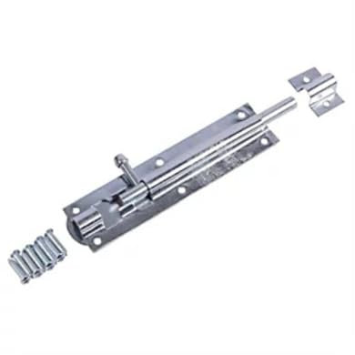 Garden Mile 2pc Sliding Door Lock Bolt 6 / 150mm Zinc Plated Door Bolts for Internal Doors Heavy Duty Galvanised Gate Bolts for Wooden Gates Rust Proof Straight Door Bolt for Indoors and Outdoors
