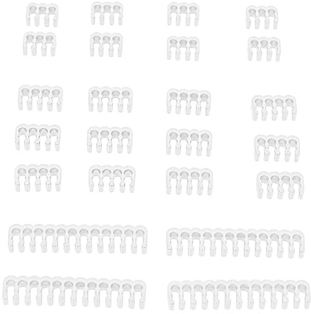 Laroal 24-teiliger Kabelkamm für 3–3,4 mm Kabel, ummantelt, PC-Stromkabel, Verkabelung 6/8/24-polig, Computerkabelmanagement