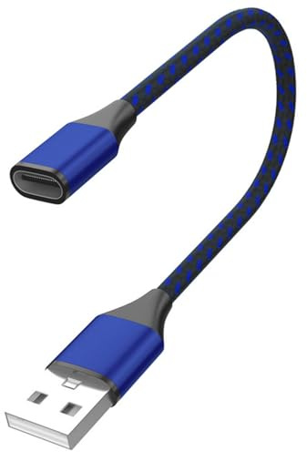 Adaptateur USB C vers USB A - Câble de Conversion Type C Femelle vers USB2.0 Mâle, 20cm, Haute Vitesse 5 Gbit/s, Compatible Smartphone, Tablette, PC, Disque Dur, Durable et Fiable (Rouge)