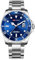 cosescos Generic Herren Leuchtende Taucheruhr Wasserdicht 30M Edelstahl Quarz Analog Sportuhr mit Datum Kalender Nachtlicht, a
