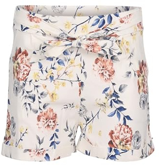 Malito - Damen Sommer Shorts - Kurze Sommerhose aus Viskose - Bequeme Hose Vintage-Stil - Short für Urlaub, Strand & Alltag 1921 - (Geblümt, M)