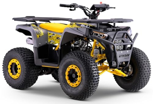 Quad Essence 125CC Roan-Bull Automatique R8, Jaune, Charge maximale 120 kg (circuit fermé uniquement) + 10 ans