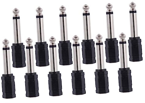DIYEAH 12 Pièces Adaptateur Audio à Pack de Connecteurs Mono pour Mixer Amplificateur Casque et Clavier