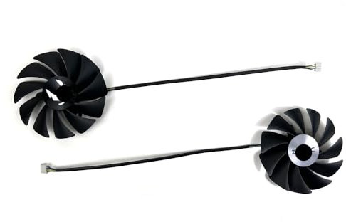 Pièce de refroidissement de l'ordinateur Ventilateur de refroidissement 89 mm 4 broches GA92S2U CF9015H12S Gaming RTX 3060 Ti 3050 Twin Edge Carte graphique(BROWN)