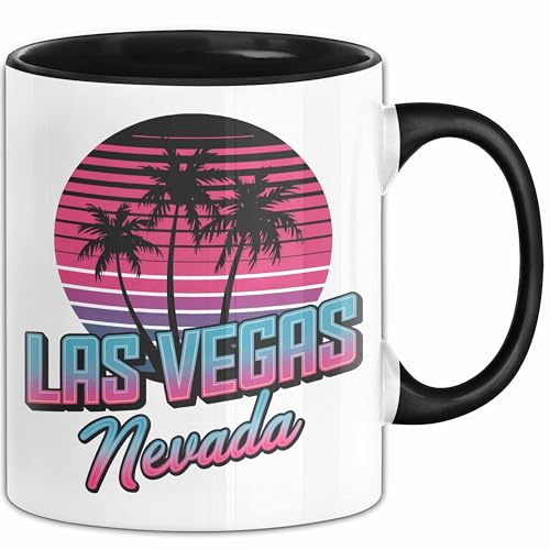 Las Vegas Nevada USA Tasse Geschenk Lustige Geschenkidee Spruch (Schwarz)
