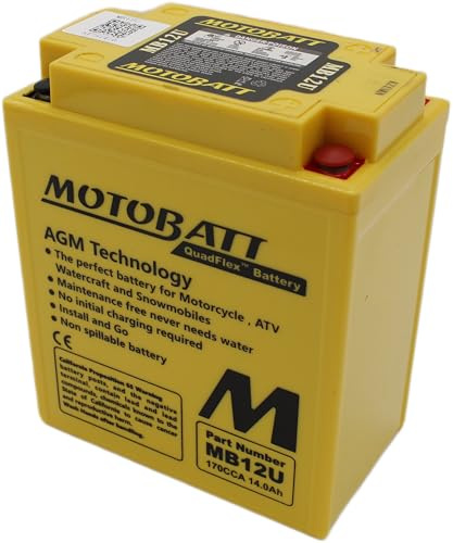 MB12U 12V 14Ah – Batteria AGM Precaricata e Sigillata