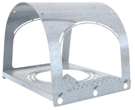 bellissa Vogelhaus SPATZI Vogelfutterhaus aus Metall Silber | Futterstation zum Aufhängen für Gartenvögel