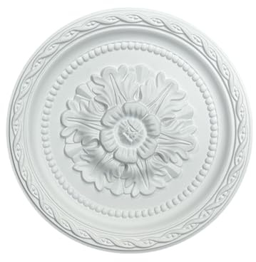 GoldeneAmeisen Rosace De Plafond pour Ventilateur De Plafond,DéCoration De Plafond en PolyuréThane,Bords Lisses Et Plats,Facile à Installer,pour Chambre à Coucher,Ventilateurs De Plafond