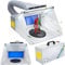 Display4top Airbrush Toy Model Parts Spray Booth Hose Kit Paint Craft Odor Extractory Hobby Spray Booth Portable w/LED Light Turn Table Powerful Fan with Filter Extraction