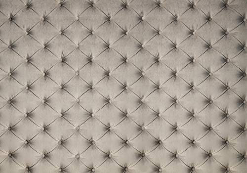 wandmotiv24 Fototapete Graues Leder, S 200 x 140cm - 4 Teile, Wanddeko, Wandbild, Wandtapete, Polster, Grau M1429