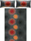 REDBEST Bettwäsche, Bettgarnitur Satin Kreise anthrazit-Terra Größe 40x80 cm / 200x200 cm - 100% Baumwolle, mit praktischem Reißverschluss (weitere Größen, Farben)