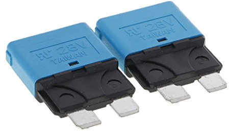 Milageto 2 Mini Disjoncteur Manuel de Fusible Réarmable Marin Automatique de Pièce 28V, 15A