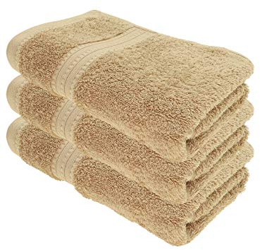 Julie Julsen® Bio Duschtuch-Set, 3 Duschtücher in 32 Farben erhältlich weich und saugstark Sand 70x140 cm