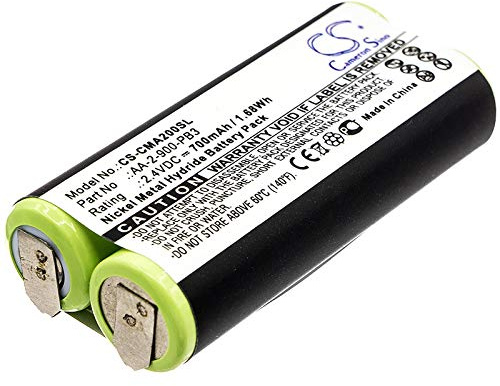 TCTK Akku 700mAh Kompatibel mit [Clarisonic] Mia 2 Ersetzt AA-2-900-PB3