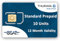 Thuraya Carte SIM Standard pour téléphone Satellite avec 10 unités