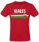 Alsino EM Fan Shirt Wales Europameisterschaft 100% Baumwolle T-Shirt Rundhals Fanartikel Alle Größen Herren Damen Fan-Shirt, Größe wählen:3XL, Land wählen:Wales