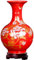 PAYNAN Jingdezhen Vase en porcelaine Motif fleurs chinoises 24 cm, Décoration
