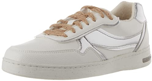 Geox Damen D Jaysen G Sneakers,White Silver,38 EU