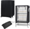bangminda Funda para Jaulas de Pájaros 97x60x130cm Cubierta Grande para Jaula de Pájaros, Cubierta de Jaula de Dormir de Loro, Impermeable Transpirable a Prueba de Polvo y Luz (Negro)