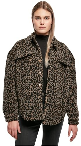 Urban Classics Damen Ladies AOP Sherpa Overshirt