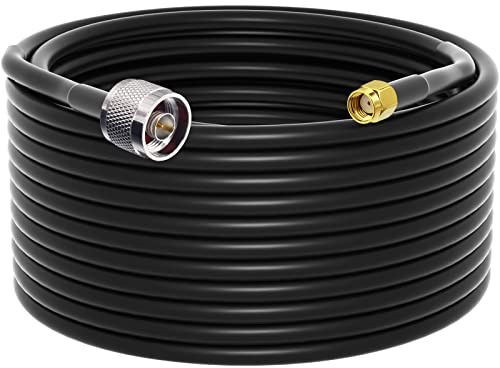 YILIANDUO LoRa Antennenverlängerungskabel RP-SMA Stecker auf N-Typ Stecker Low Loss Y240 Kabel 15 m für WLAN Router LoraWan Gateway Antenne RAK Nebra Bobcat HNT Helium Hotspot Miner Antenne